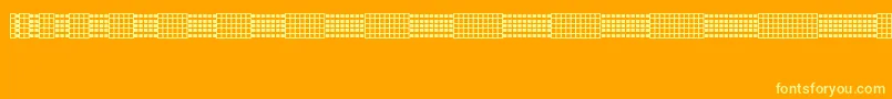 Fonte Picgrid – fontes amarelas em um fundo laranja