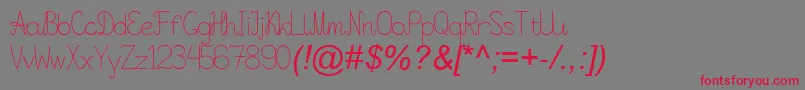 Viper78March05Year2014 Font – Red Fonts on Gray Background