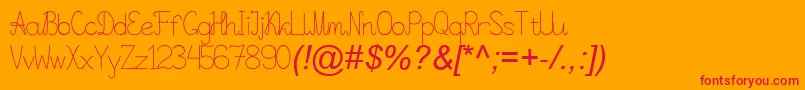 Viper78March05Year2014 Font – Red Fonts on Orange Background