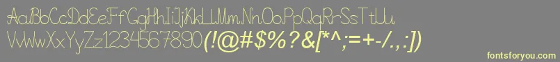 Viper78March05Year2014 Font – Yellow Fonts on Gray Background