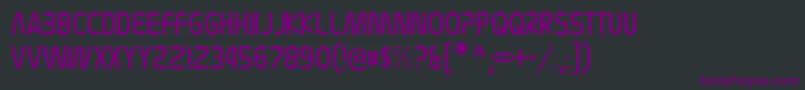 Шрифт NasalizationcdltRegular – фиолетовые шрифты на чёрном фоне