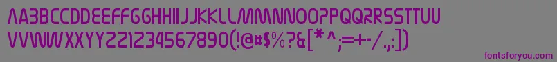 Шрифт NasalizationcdltRegular – фиолетовые шрифты на сером фоне