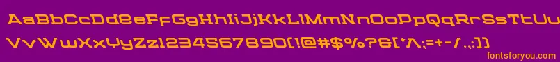 Cydoniacenturyleft Font – Orange Fonts on Purple Background