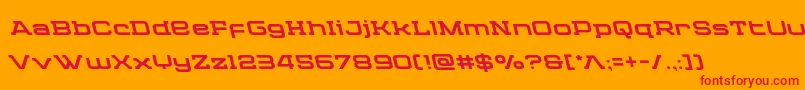 Cydoniacenturyleft Font – Red Fonts on Orange Background