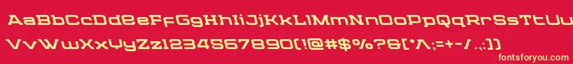 Cydoniacenturyleft Font – Yellow Fonts on Red Background