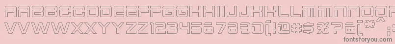 2015CruiserHollow Font – Gray Fonts on Pink Background