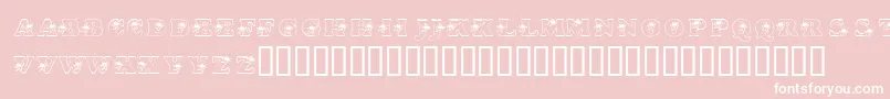 KrHipStar Font – White Fonts on Pink Background