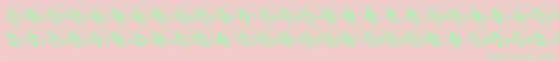 Cubu Font – Green Fonts on Pink Background