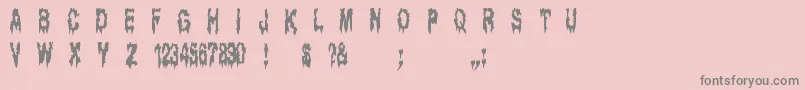 More about Ghostbay Font Ghostbay Font – Gray Fonts on Pink Background