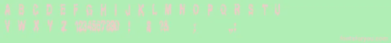 Ghostbay Font – Pink Fonts on Green Background
