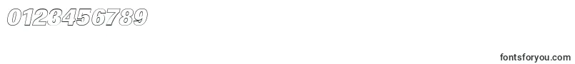 LinearouHeavyItalic Font – Fonts for Numbers and Digits