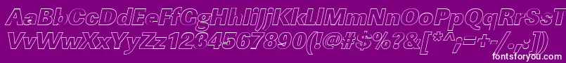 More about LinearouHeavyItalic Font LinearouHeavyItalic Font – White Fonts on Purple Background