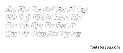 LinearouHeavyItalic Font