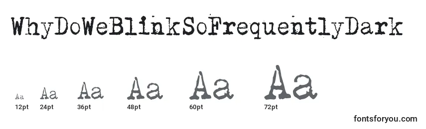 WhyDoWeBlinkSoFrequentlyDark Font Sizes