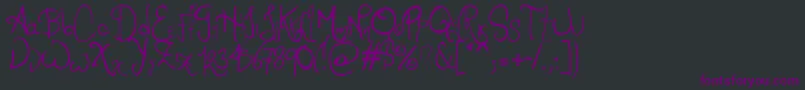 RomFtl2 Font – Purple Fonts on Black Background