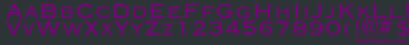 Fonte EngravingLight – fontes roxas em um fundo preto