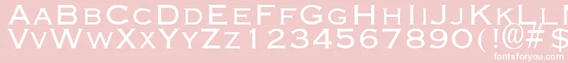 EngravingLight Font – White Fonts on Pink Background