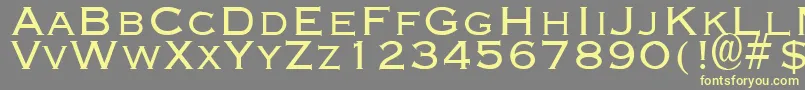 EngravingLight Font – Yellow Fonts on Gray Background