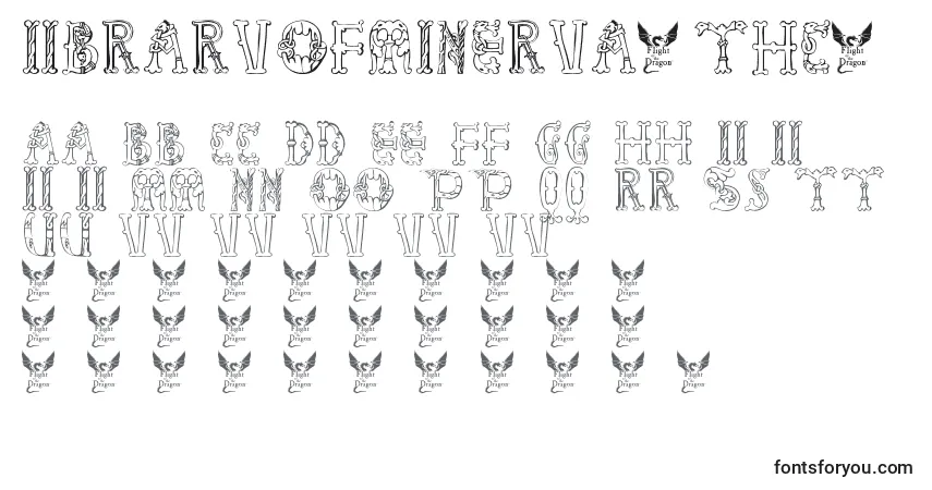 Czcionka LibraryOfMinerva9thC. – alfabet, cyfry, specjalne znaki