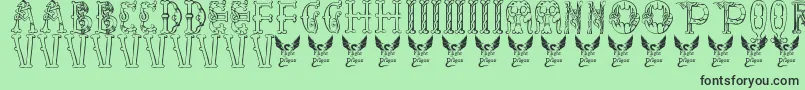 Police LibraryOfMinerva9thC. – polices noires sur fond vert