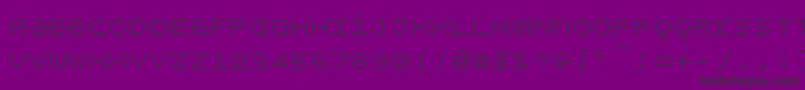 Bpdotsunicase Font – Black Fonts on Purple Background
