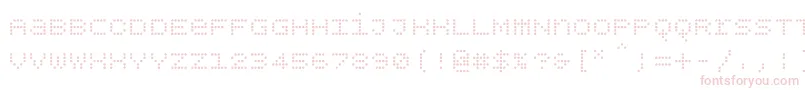 Bpdotsunicase Font – Pink Fonts on White Background