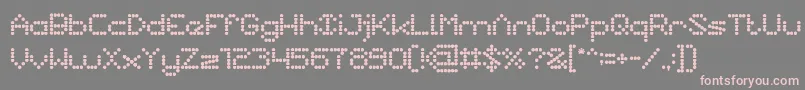 Weitere Informationen zur Nano-Schriftart Nano-Schriftart – Rosa Schriften auf grauem Hintergrund