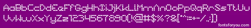 Nano Font – White Fonts on Purple Background