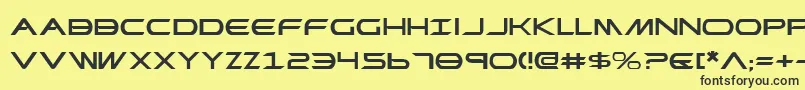 PrometheanExpanded Font – Black Fonts on Yellow Background