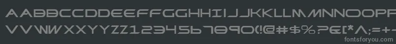 Шрифт PrometheanExpanded – серые шрифты на чёрном фоне
