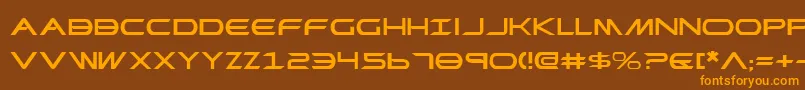 PrometheanExpanded Font – Orange Fonts on Brown Background