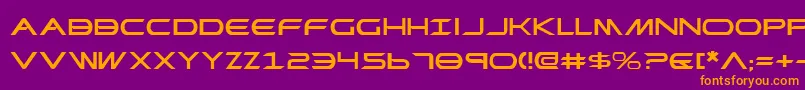 PrometheanExpanded Font – Orange Fonts on Purple Background