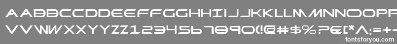 フォントPrometheanExpanded – 灰色の背景に白い文字