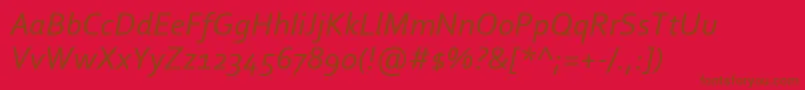 fuente CorbelItalic – Fuentes Marrones Sobre Fondo Rojo