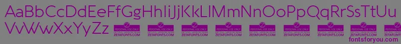 AquawaxLightTrial Font – Purple Fonts on Gray Background