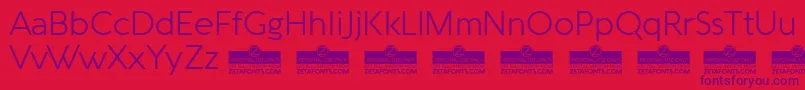 AquawaxLightTrial Font – Purple Fonts on Red Background