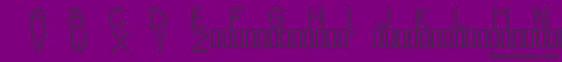 Hooters Font – Black Fonts on Purple Background