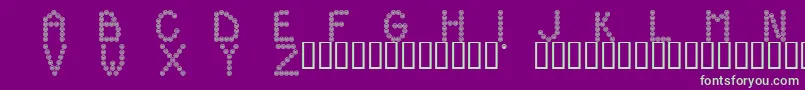 Hooters-fontti – vihreät fontit violetilla taustalla