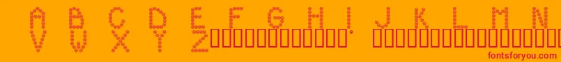 Hooters Font – Red Fonts on Orange Background