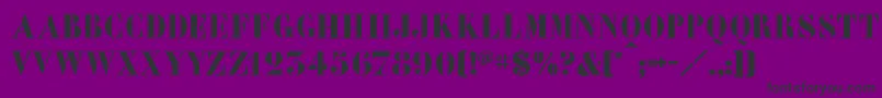 Learchitect Font – Black Fonts on Purple Background