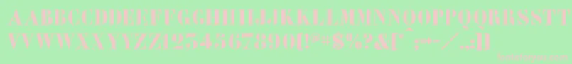 Learchitect Font – Pink Fonts on Green Background