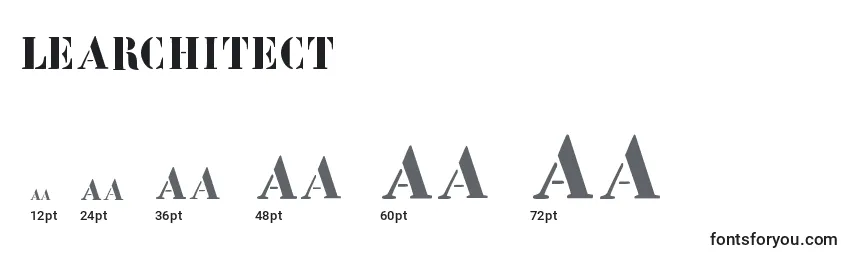 Learchitect Font Sizes
