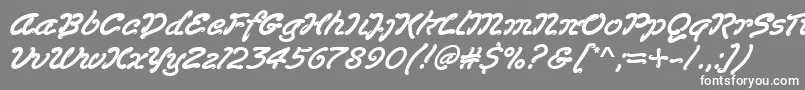 Lasvegasd Font – White Fonts on Gray Background