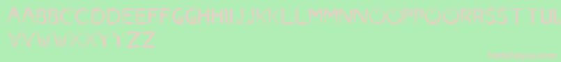 Beams Font – Pink Fonts on Green Background