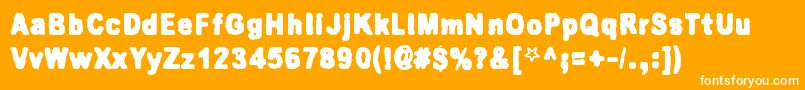 KillingMeSoftly Font – White Fonts on Orange Background