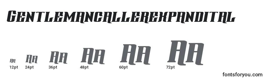 Gentlemancallerexpandital Font Sizes