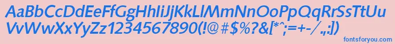 En savoir plus sur la police SaxonyserialMediumItalic Police SaxonyserialMediumItalic – polices bleues sur fond rose
