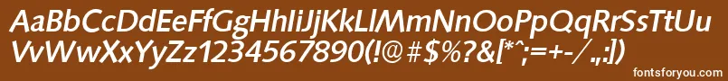SaxonyserialMediumItalicフォントについての詳細 フォントSaxonyserialMediumItalic – 茶色の背景に白い文字