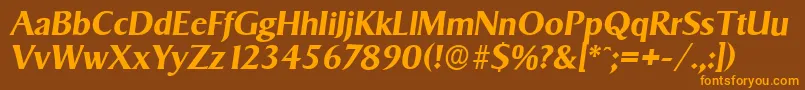 More about SigvarserialBolditalic Font SigvarserialBolditalic Font – Orange Fonts on Brown Background