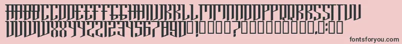 BrooklynRegular Font – Black Fonts on Pink Background